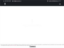 Tablet Screenshot of neoeventos.es